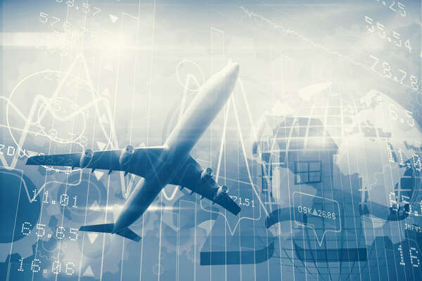 graphics with airplane
