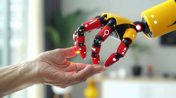 Robot-assisting-an-elderly-person-at-home, technology impact